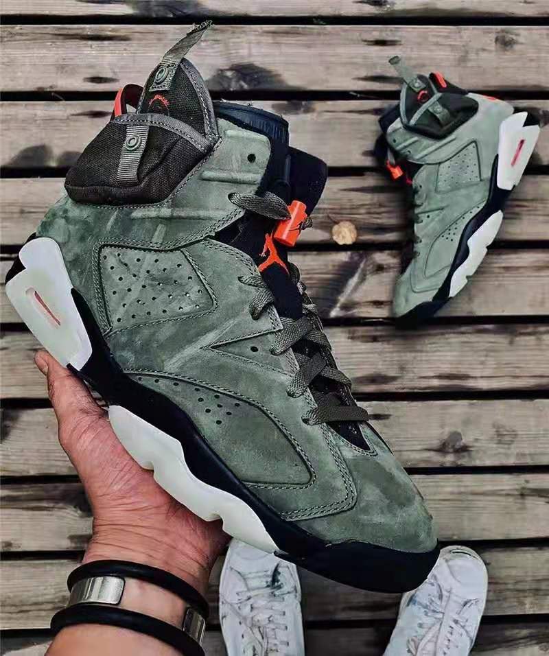 2019 x Air Jordan 6 Olive Shoes